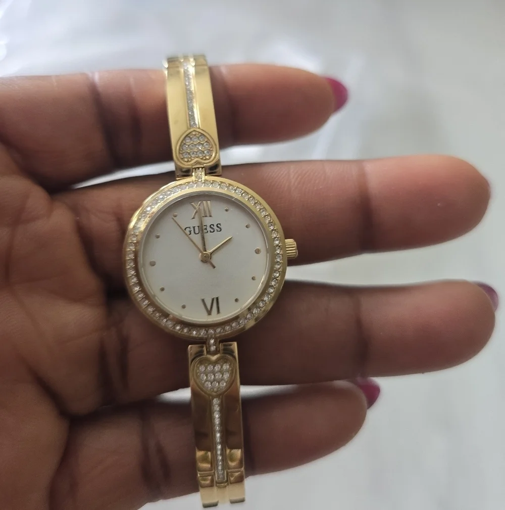 Women's Analog Gold-Tone Stainless Steel Watch 27mm Women New